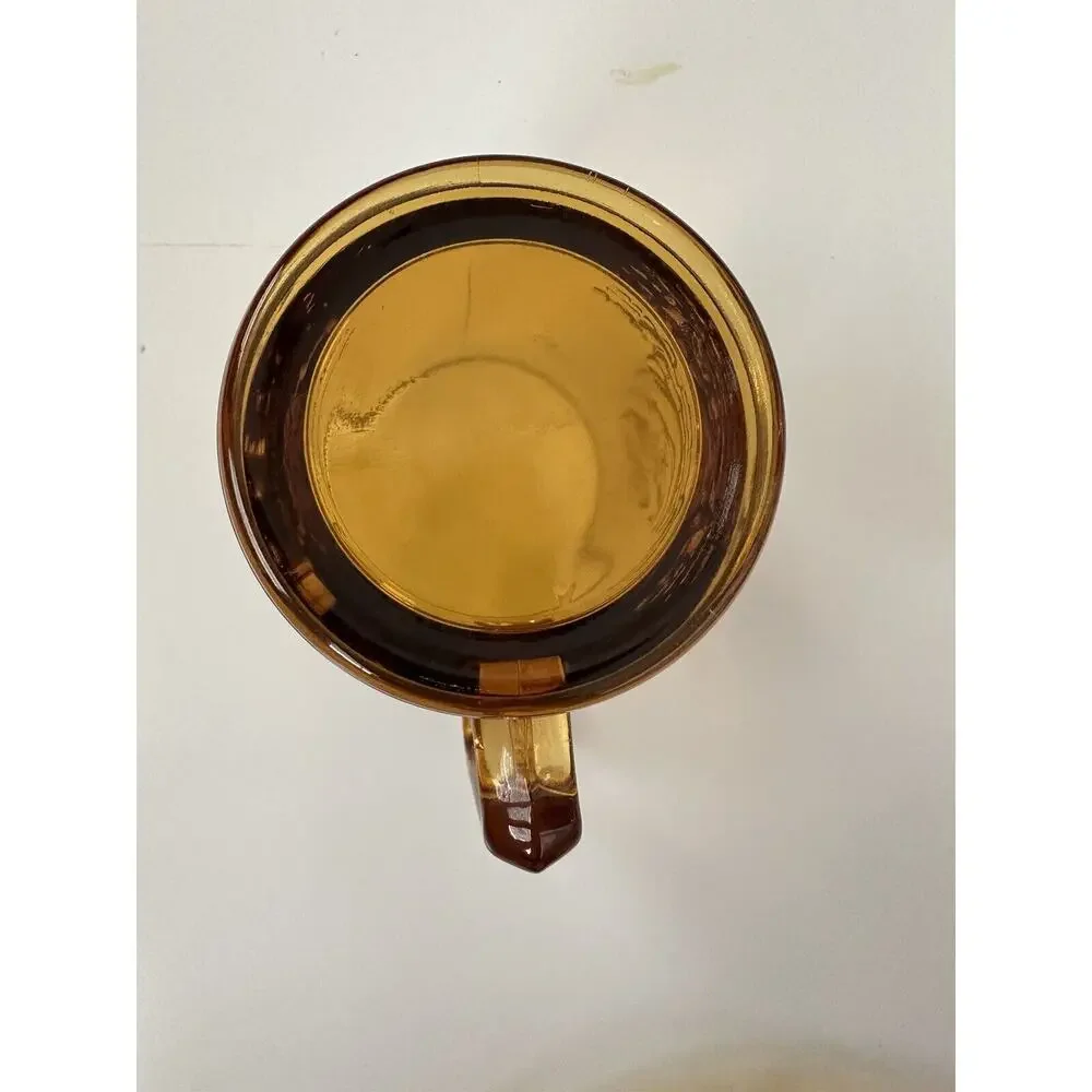 Vintage 80s Amber Tiara Glass Mother Goose Dish Set - Picture 3 of 11